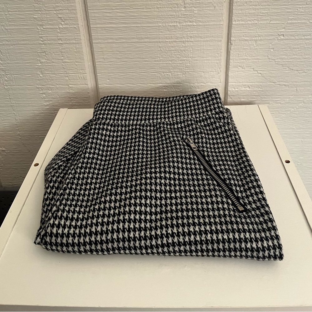 Black and white dress pants